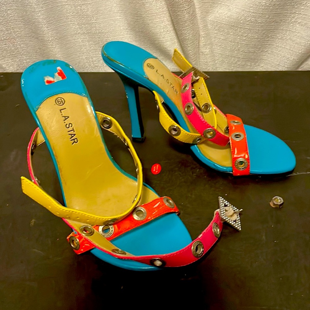 Heels multi coloured